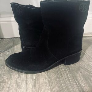 Tory Burch Black Suede Boots